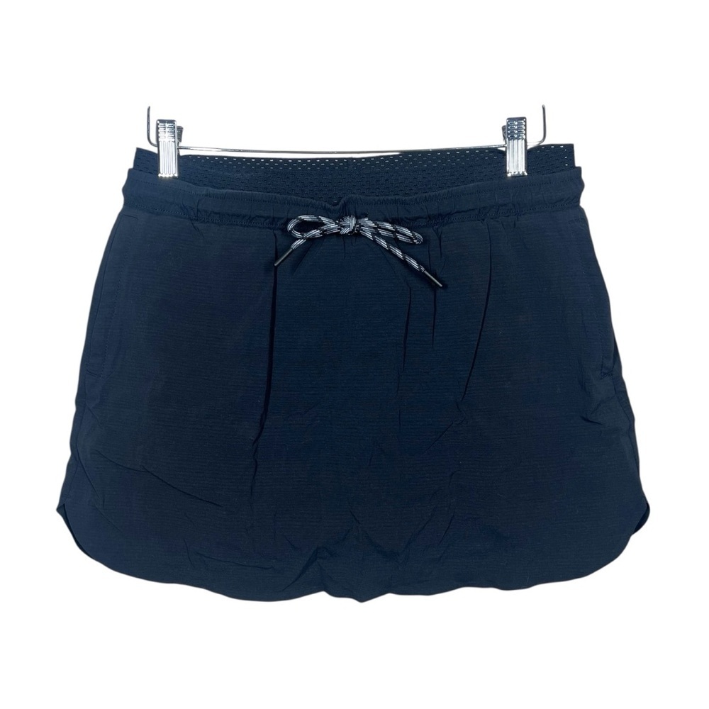 Athleta Womens crest skort tennis golf black athletic casual size 10